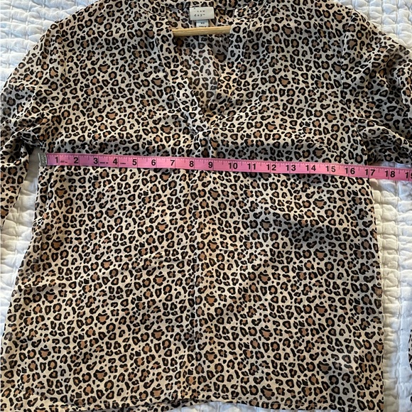 Target A New Day Sheer Leopard Blouse - Picture 5 of 7